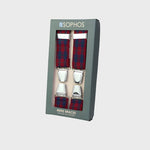 Sophos 35mm Tartan 4 Clip Braces - Red/Navy