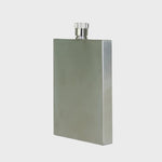 Sophos 3oz Square Hip Flask - Silver Finish