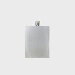 Sophos 3oz Square Hip Flask - Silver Finish