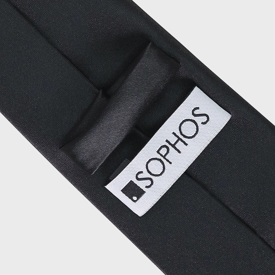 Sophos Classic Smooth Microfiber Tie - Black