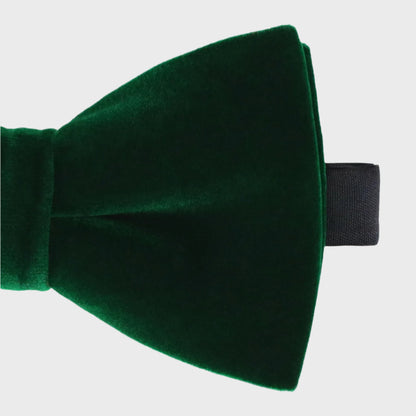 Sophos Dusk Velvet Bow Tie - Green