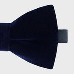 Sophos Dusk Velvet Bow Tie - Navy Blue