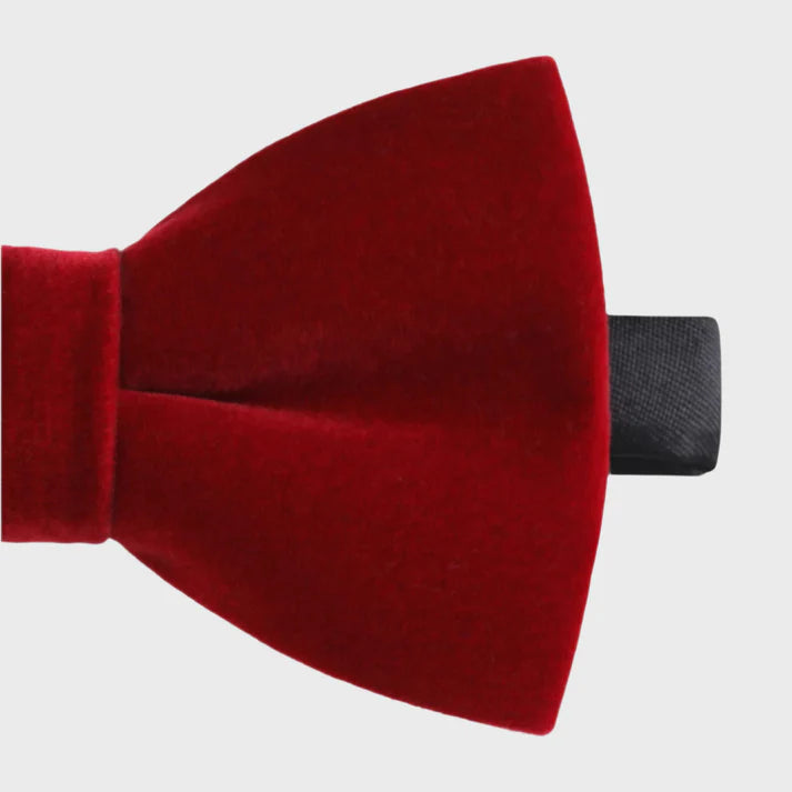 Sophos Dusk Velvet Bow Tie - Wine