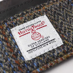 Sophos Harris Tweed & Leather Card Holder Wallet - Brown