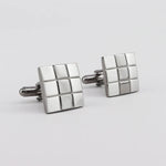 Sophos 9 Square Brushed Cufflinks - Gunmetal