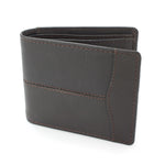 Sophos Wallet Leather Centre Stitch - Brown