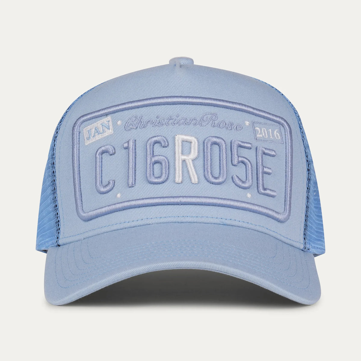 Christian Rose R Two Tone - Sky Blue / White