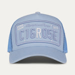 Christian Rose R Two Tone - Sky Blue / White