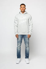 Valere Milano Tyrol Script Logo Hoodie - Light Grey