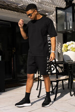 Valere Milano Blocco Interlock T-Shirt - Black