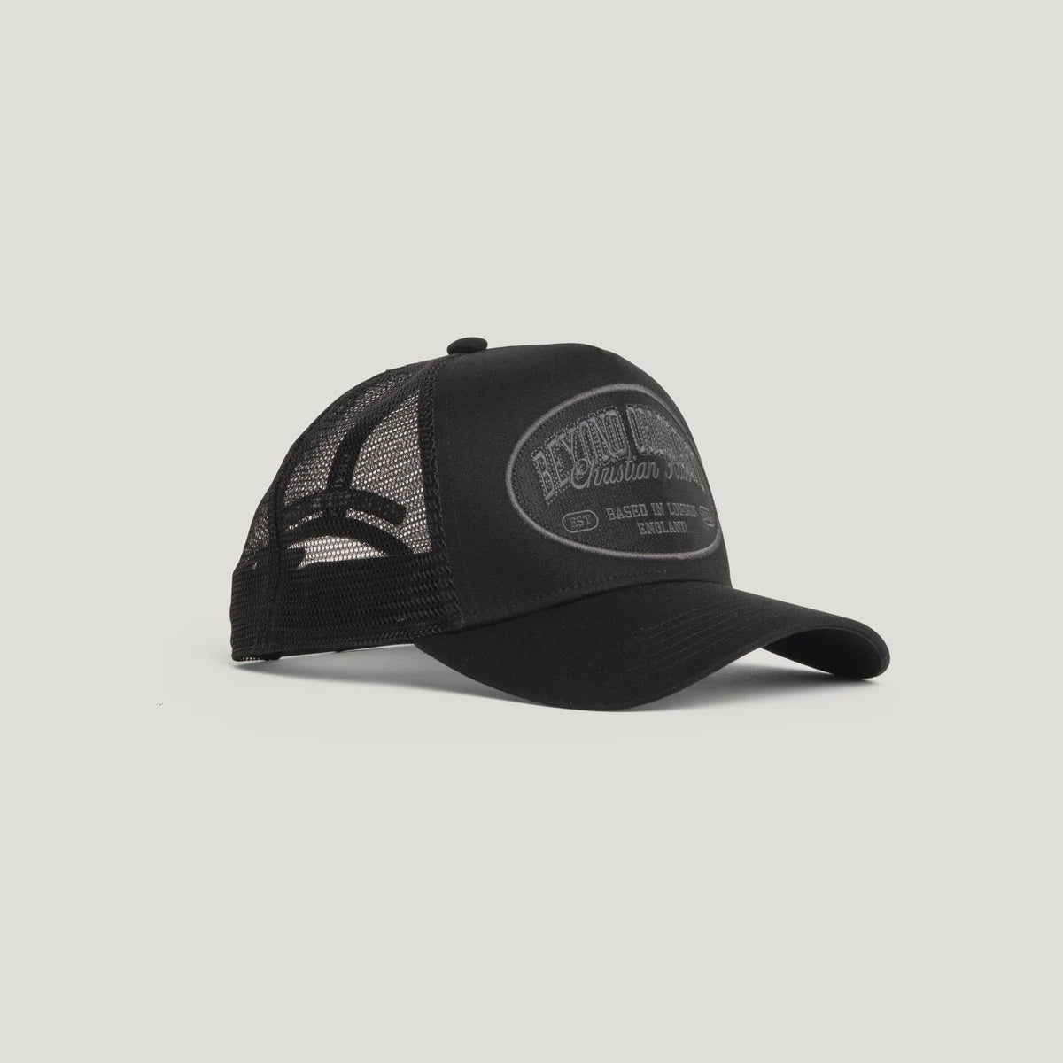 Christian Rose Beyond Ordinary Trucker Cap -Black / Black