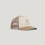 Christian Rose Iconic II Plate Trucker Cap - Off White / Sand