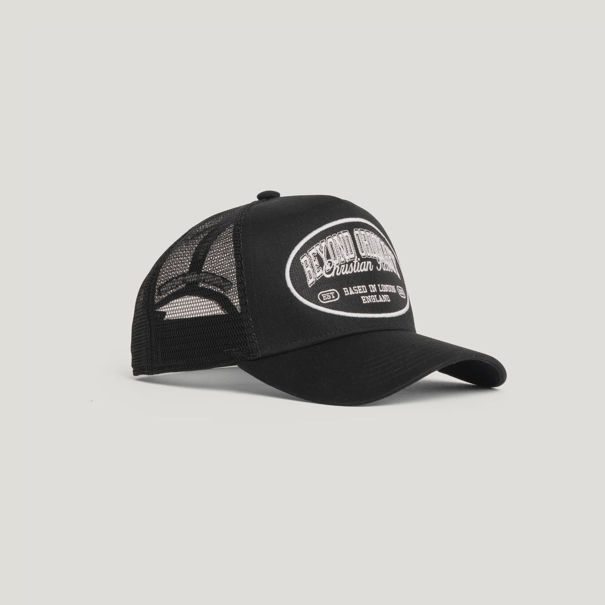 Christian Rose Beyond Ordinary Trucker Cap - Black / White