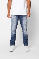 Valere Milano Cengalo Rip & Repair Jean - Blue