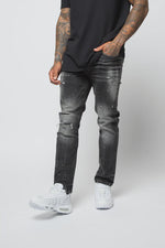 Valere Milano Mosole Rip & Repair Jeans - Black