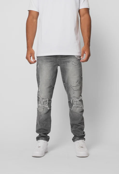 Valere Milano Scalino Ripped Jean - Grey