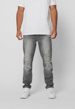 Valere Milano Scalino Ripped Jean - Grey