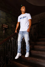 Valere Milano Balancia Rip & Repair Jean - Light Blue