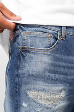 Valere Milano Cengalo Rip & Repair Jean - Blue
