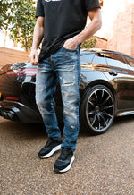 Valere Milano Cengalo Rip & Repair Jean - Blue