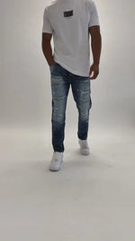 Valere Milano Cengalo Rip & Repair Jean - Blue