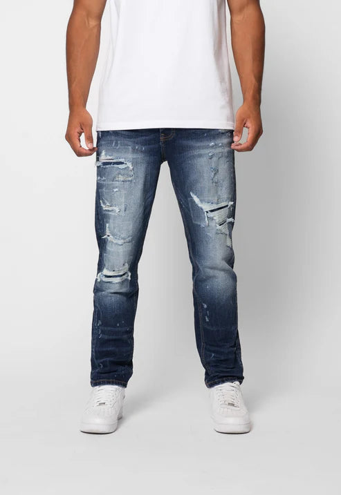 Valere Milano Genova Ripped Jean - Blue