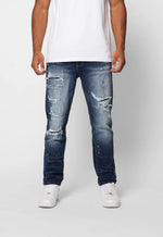 Valere Milano Genova Ripped Jean - Blue
