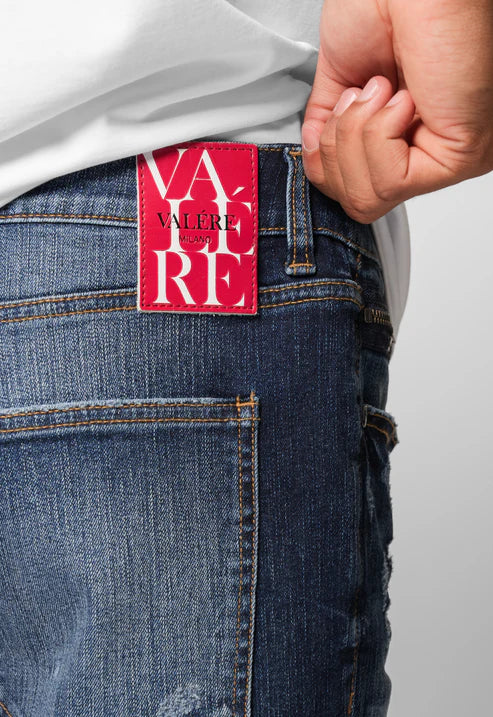 Valere Milano Genova Ripped Jean - Blue