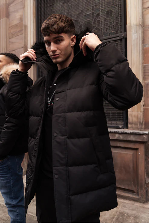 Valere Milano Medici Parka Jacket - Black