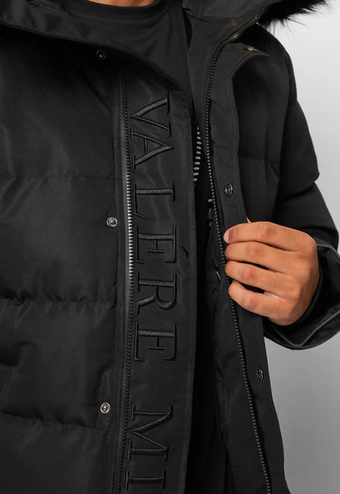 Valere Milano Medici Parka Jacket - Black