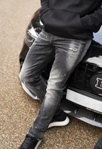 Valere Milano Mosole Rip & Repair Jeans - Black