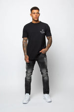 Valere Milano Mosole Rip & Repair Jeans - Black