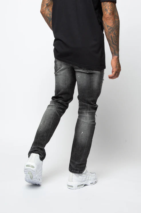 Valere Milano Mosole Rip & Repair Jeans - Black