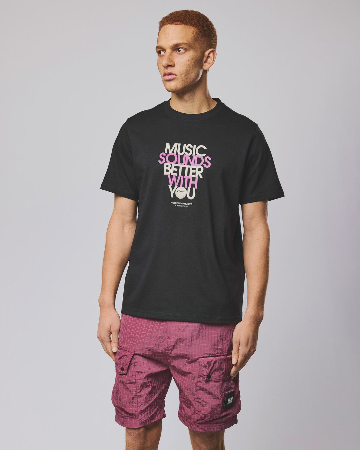 WEEKEND OFFENDER Bangalter Graphic T-Shirt - Black