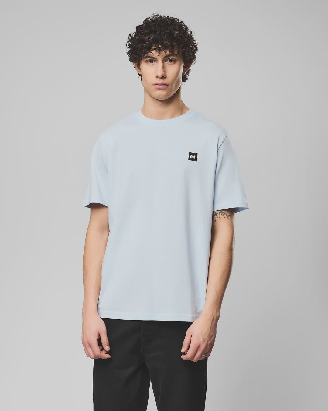 Weekend Offender Brooklands Plain T-Shirt - Sky Blue