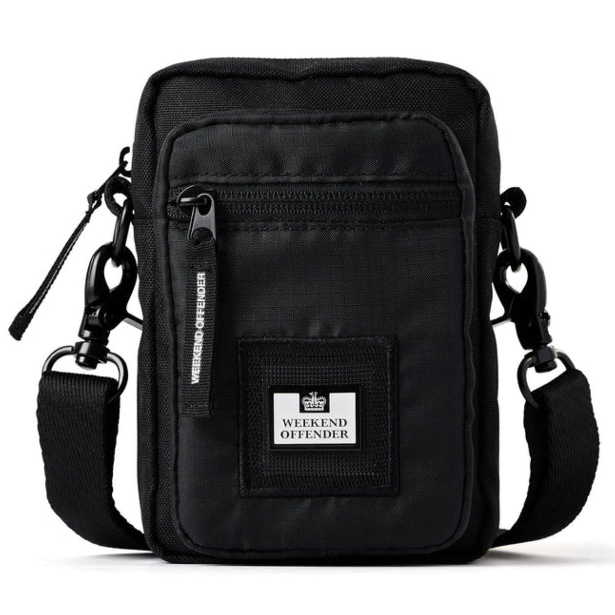WEEKEND OFFENDER Ripstop Small Crossbody Bag - Black