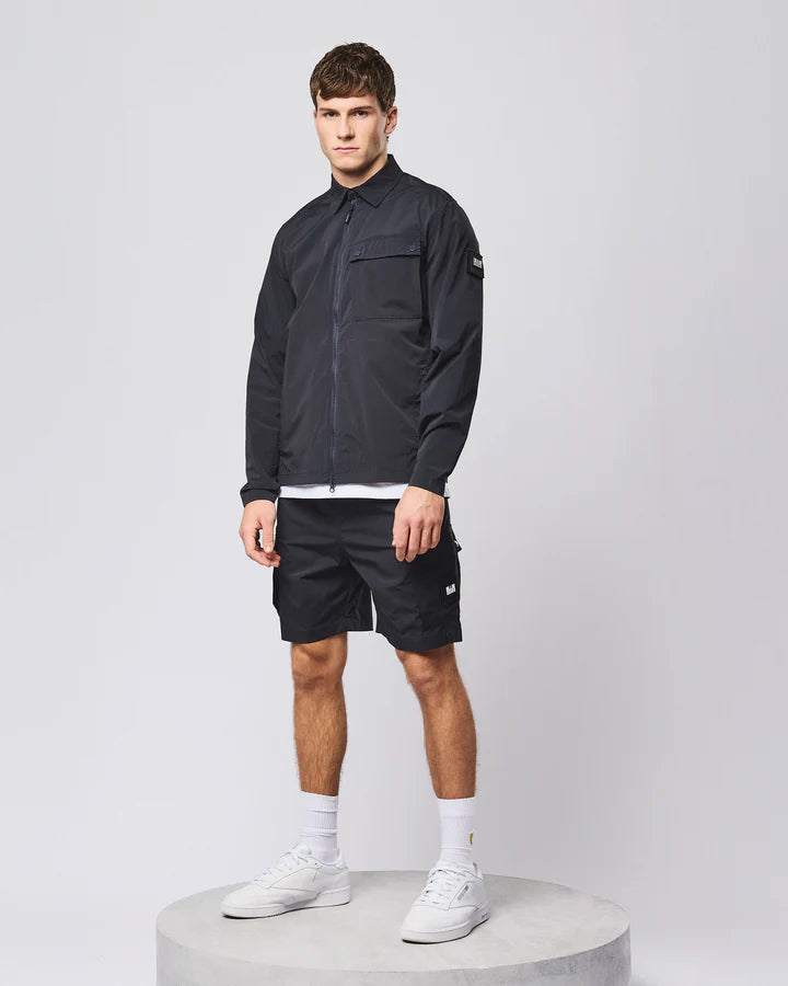 WEEKEND OFFENDER Baraki Cargo Shorts - Navy Blue