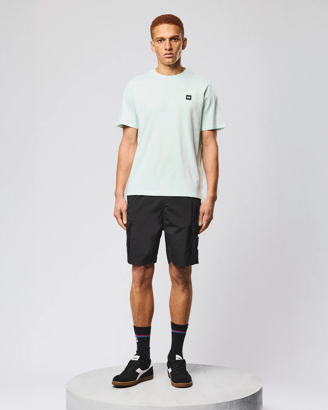 Weekend Offender Brooklands Plain T-Shirt - Amazonite