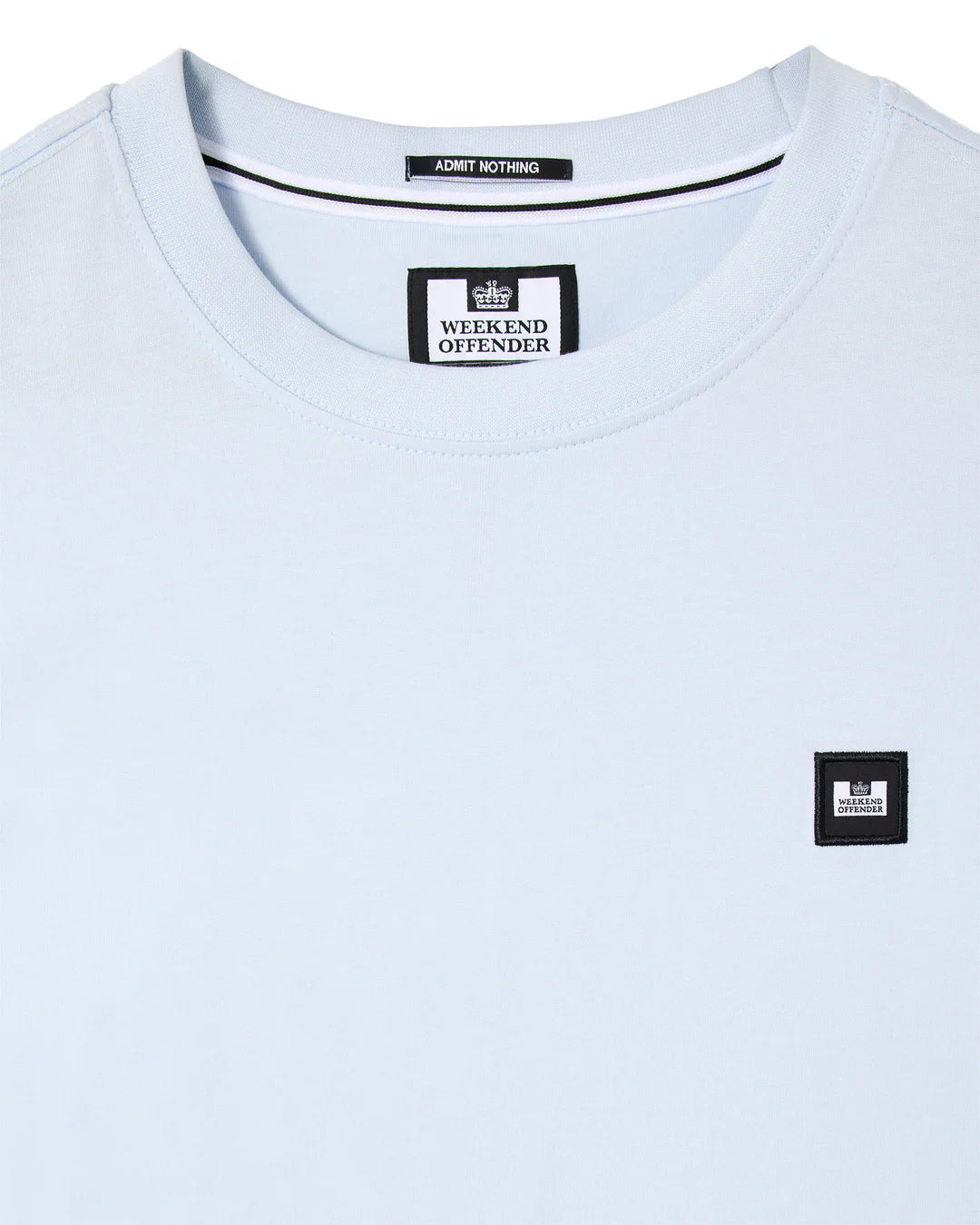 Weekend Offender Brooklands Plain T-Shirt - Sky Blue