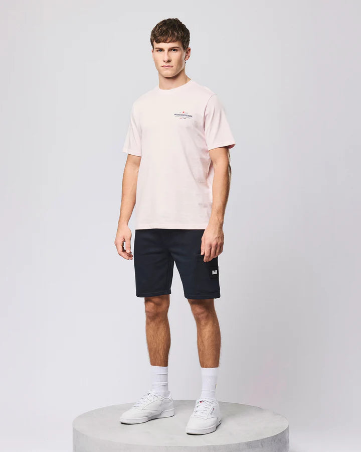 WEEKEND OFFENDER Hawkins Jogger Shorts - Navy Blue