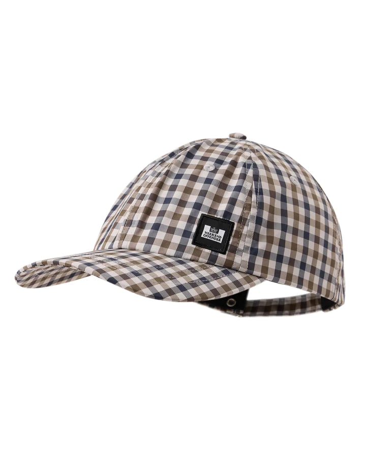 WEEKEND OFFENDER Mid House Check Cap - Clay