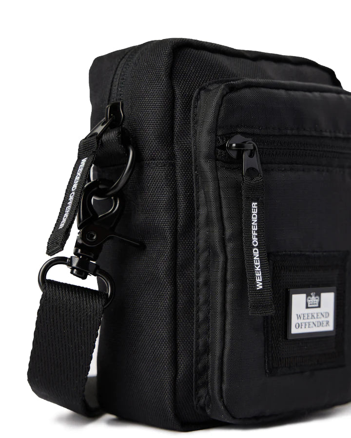 WEEKEND OFFENDER Ripstop Small Crossbody Bag - Black