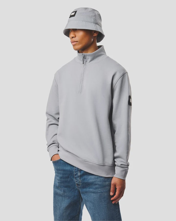 Weekend Offender Kraviz 1/4 Zip - Smokey Grey