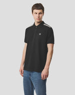 Weekend Offender Rowley Mid House Check Polo Shirt - Black