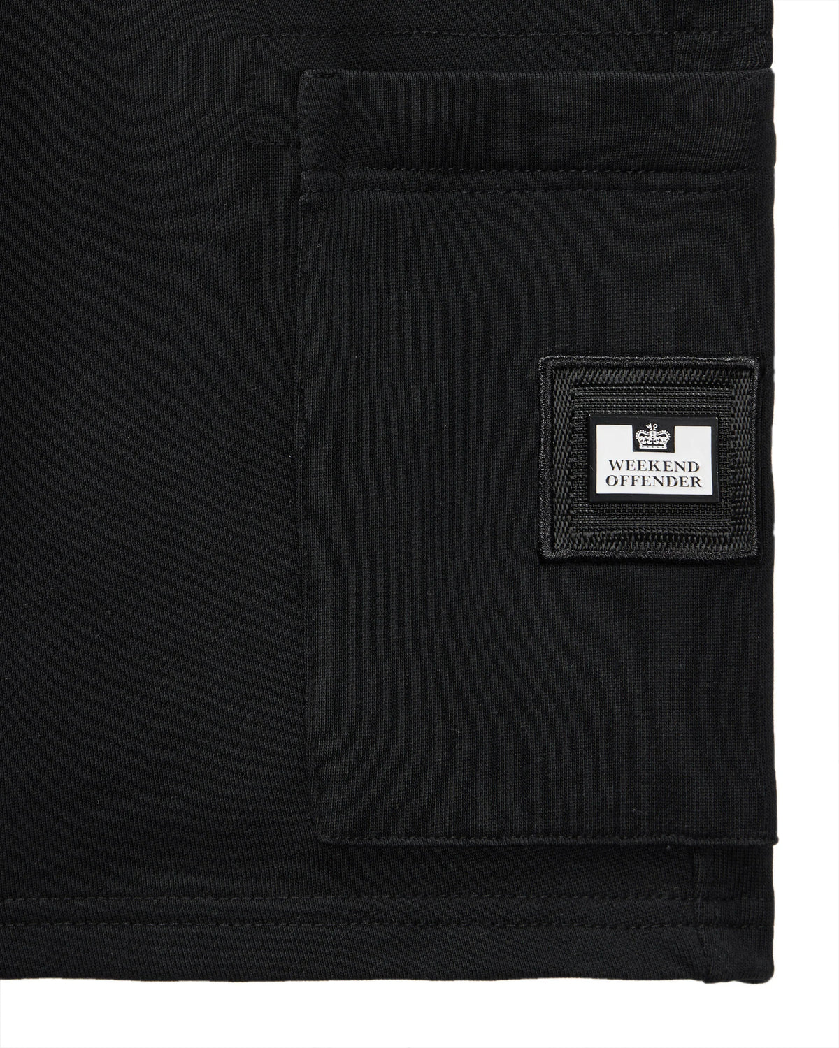WEEKEND OFFENDER Hawkins Jogger Shorts - Black