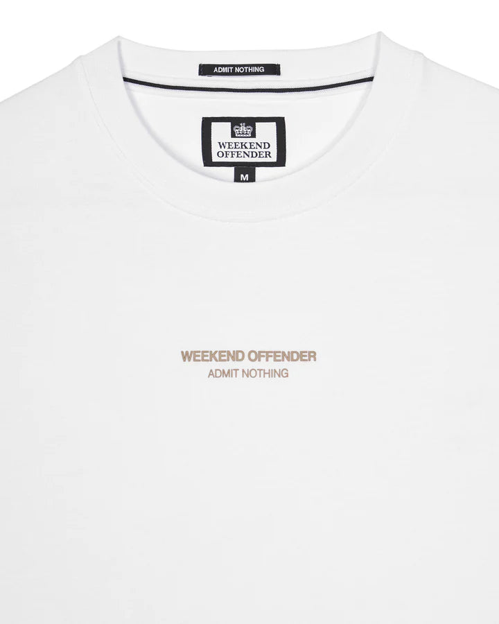 Weekend Offender Millergrove T-Shirt - White/Mocha Brown