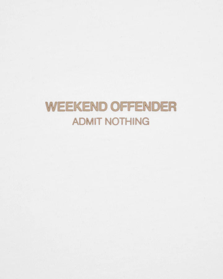 Weekend Offender Millergrove T-Shirt - White/Mocha Brown