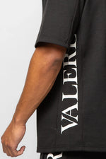 Valere Milano Blocco Interlock T-Shirt - Black