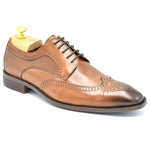 Paolo Vandini Gerard Brogue Leather Shoe - Tan