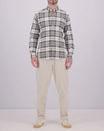 Barbour Lewis Tailored Long Sleeve Check Shirt - Bleached Pine Tartan